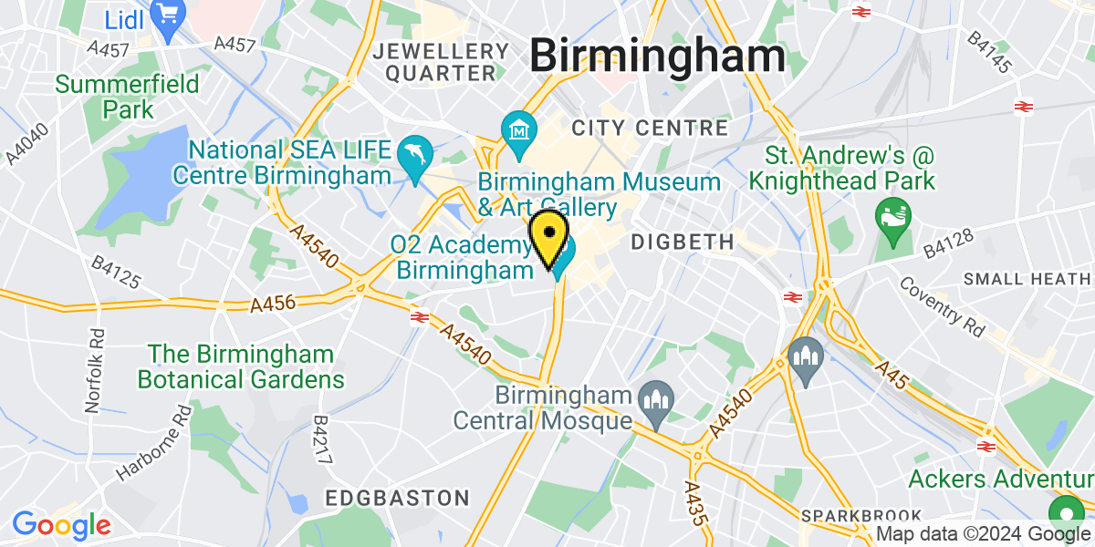 Map of Birmingham Horsefair