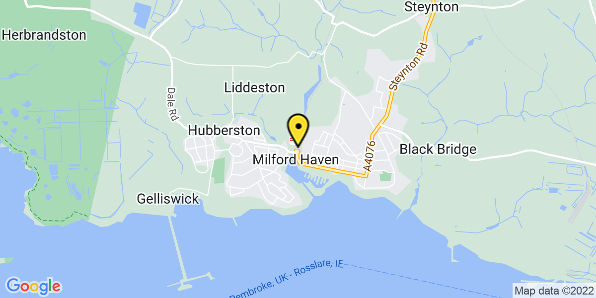 Map of Milford Haven Station (TFW)
