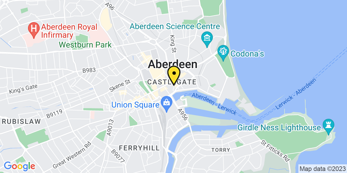 Map of Aberdeen Shiprow