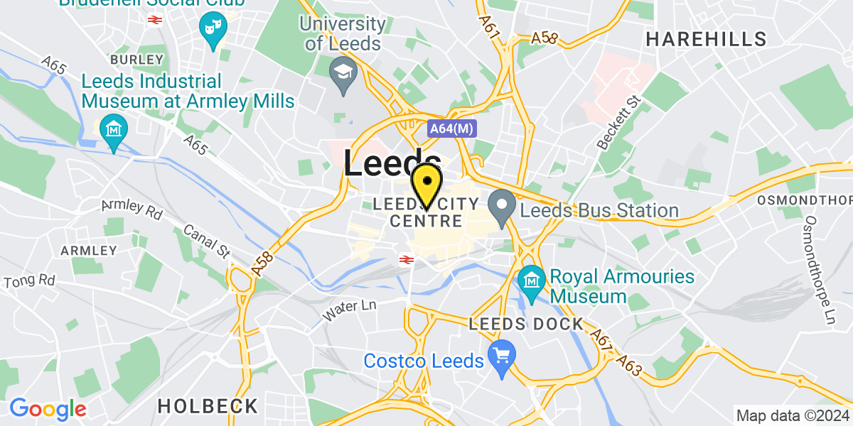 Map of Leeds The Core