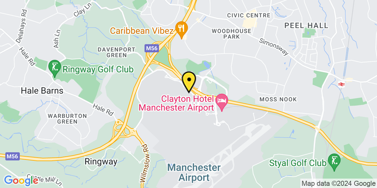 Map of Manchester Airport Short Stay T2