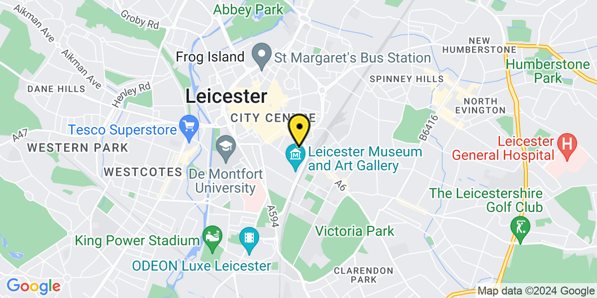 Map of Leicester East Street