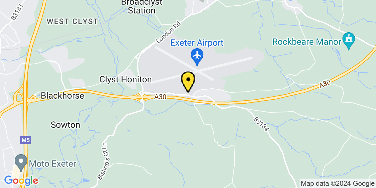 Map of Exeter Airport Short Stay 2