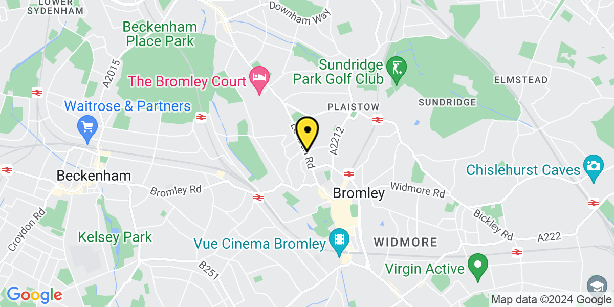Map of Bromley Travelodge