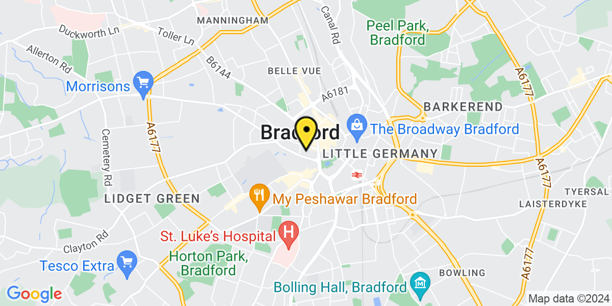 Map of Bradford Southgate