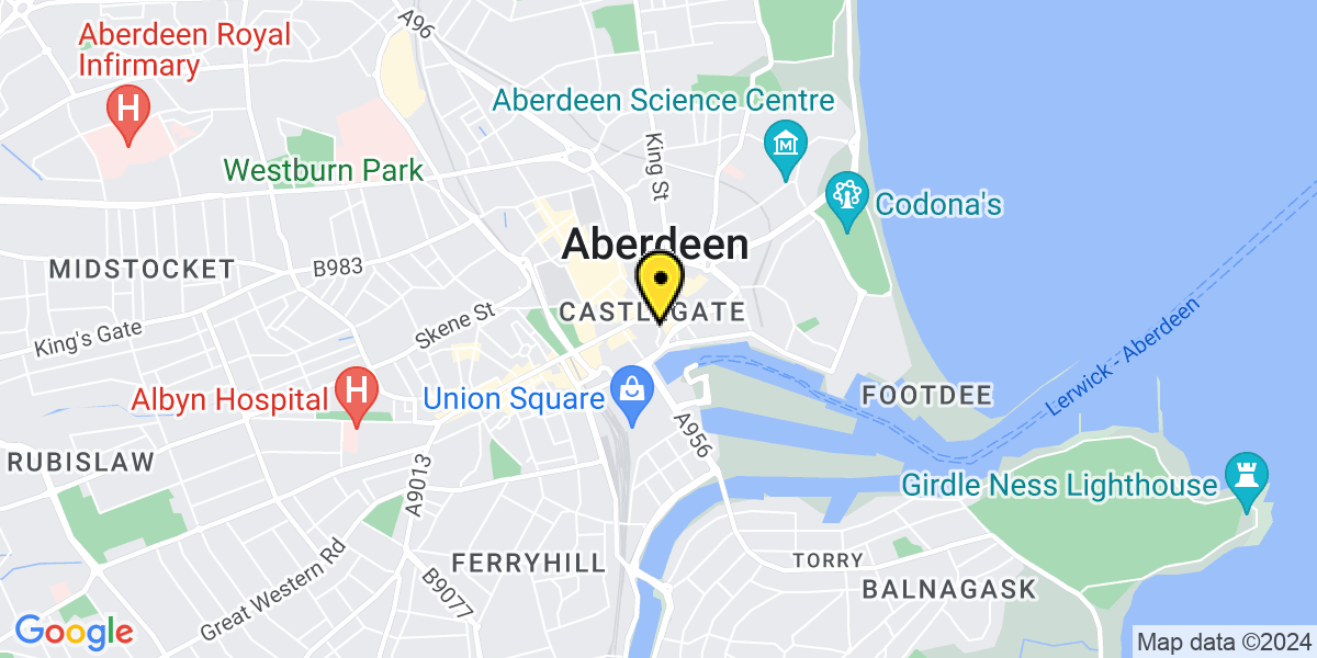 Map of Aberdeen Shiprow