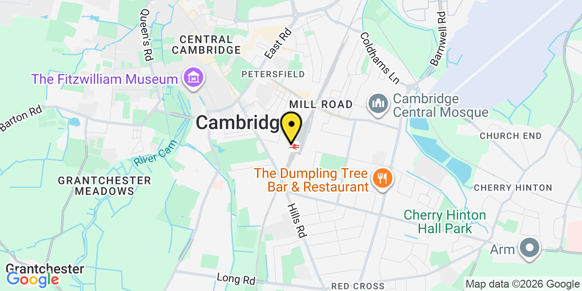 Map of Cambridge Station (Greater Anglia)
