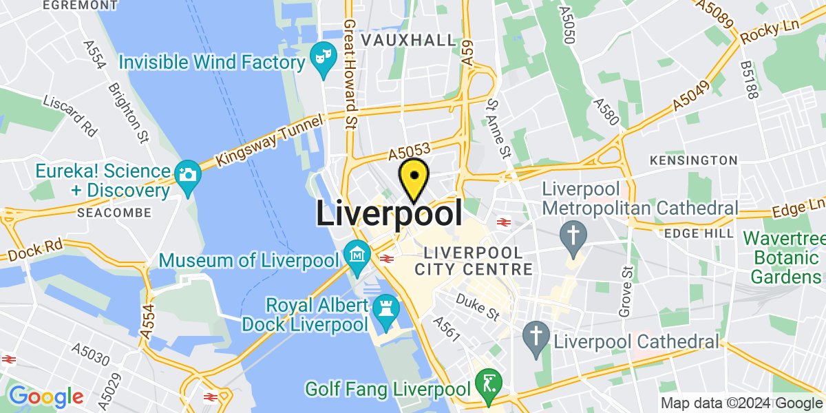 Map of Liverpool Moorfields
