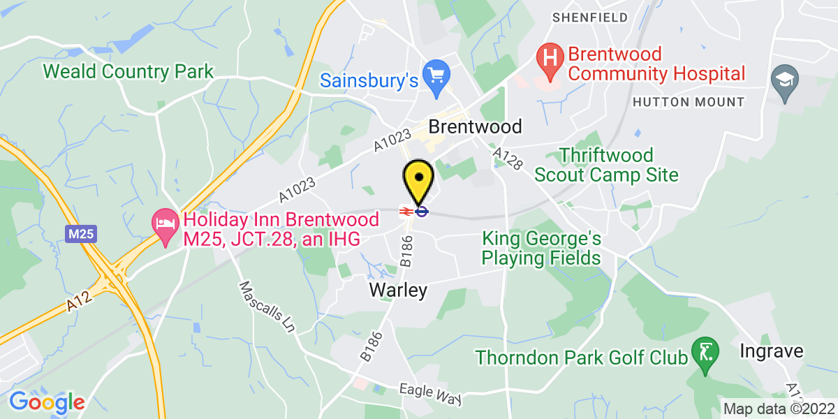 Map of Brentwood Station (TfL)