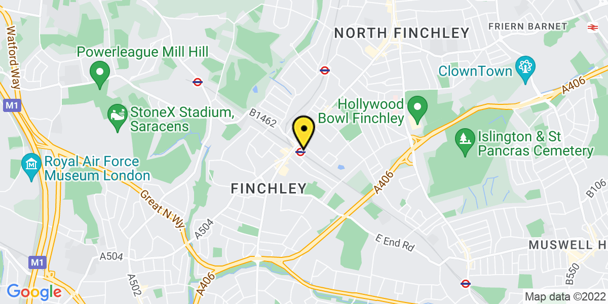 Map of Finchley Central Station (TfL)