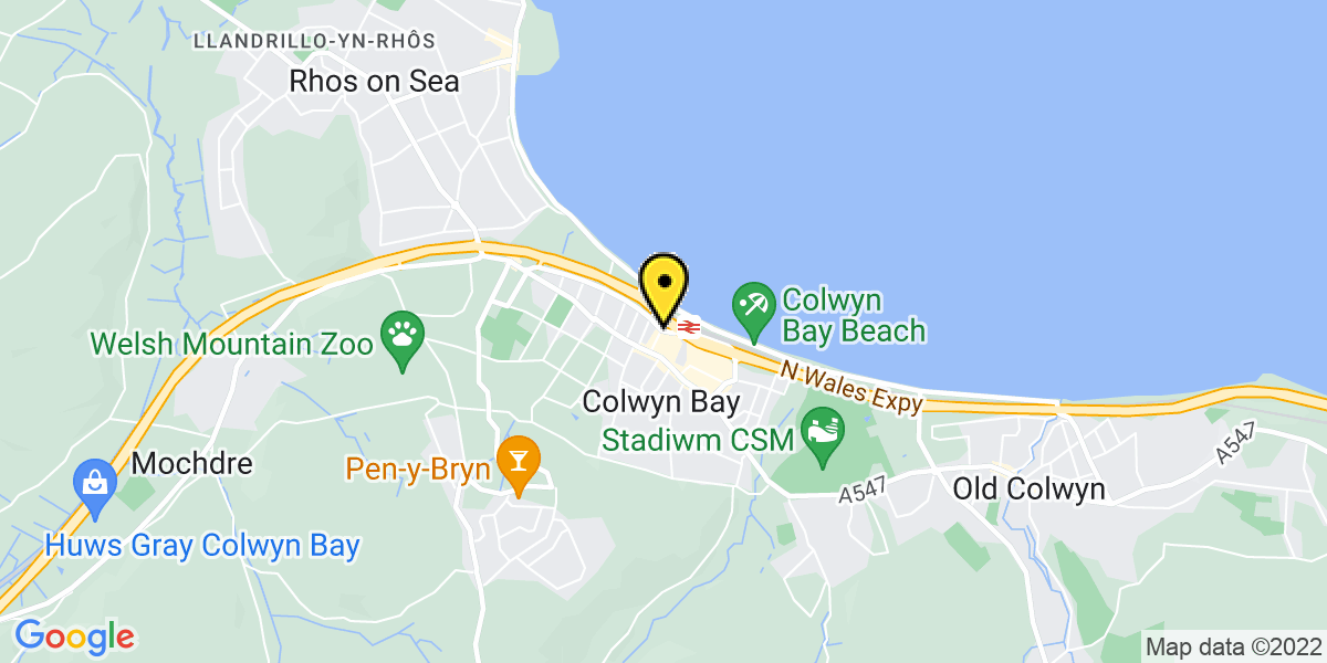 Map of Colwyn Bay Station (TFW)
