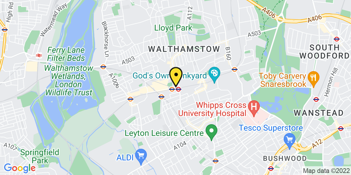 Map of Walthamstow Central Station (TfL)