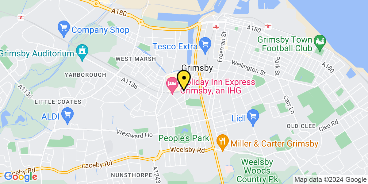 Map of Grimsby Garden Street