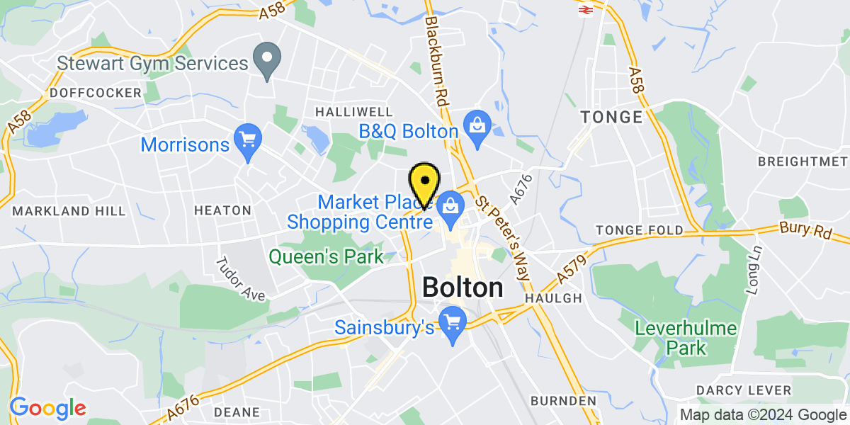 Map of Bolton Topp Way (Duke St)